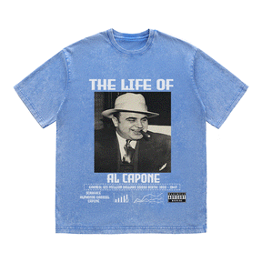 RDMCLOTHINGART tapestry hoodie AL CAPONE HEAVY WEIGHT COTTON TEE-8818