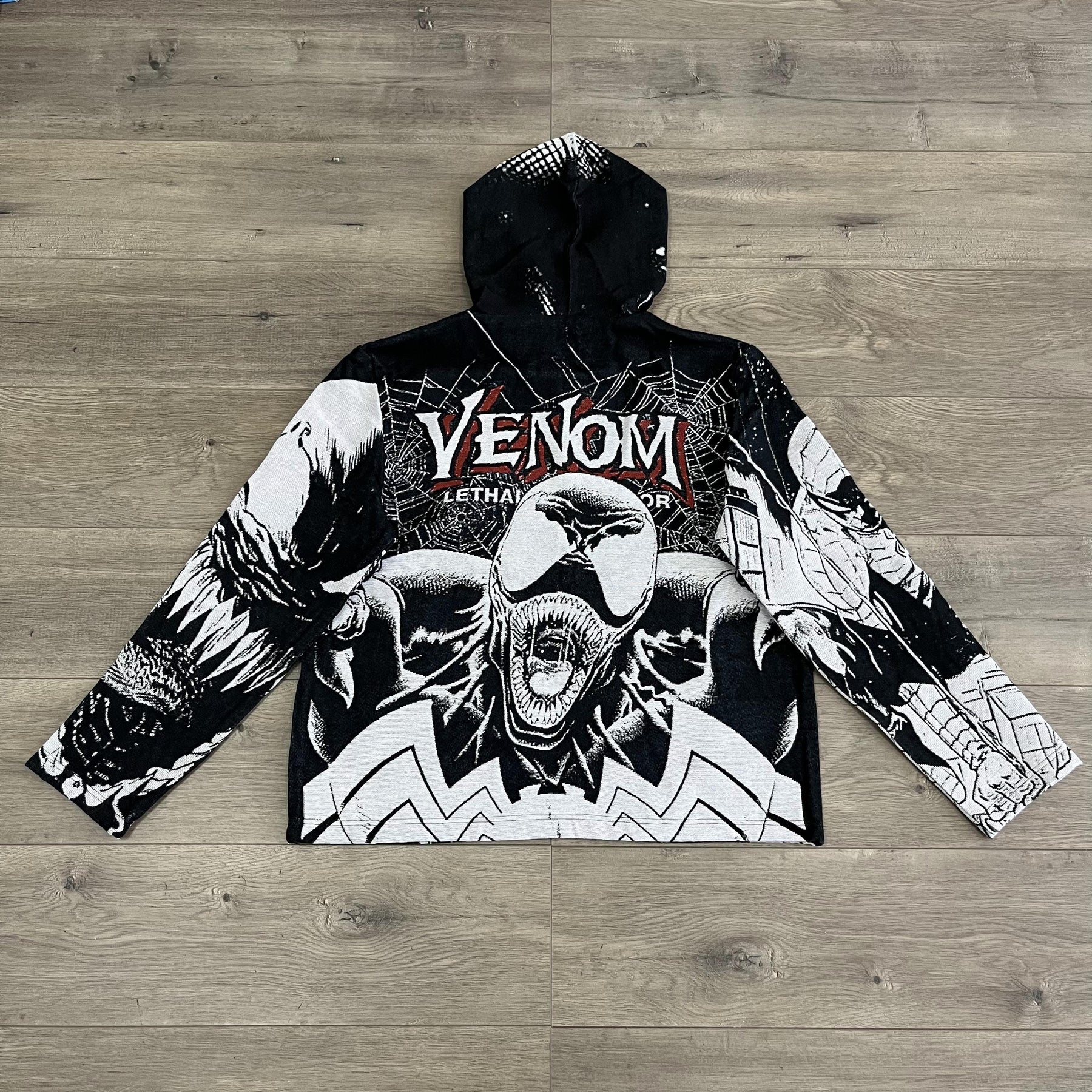 AMAZING SPIDER&VENOM TAPESTRY HOODIE - RDMCLOTHINGART