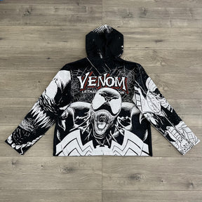 AMAZING SPIDER&VENOM TAPESTRY HOODIE - RDMCLOTHINGART