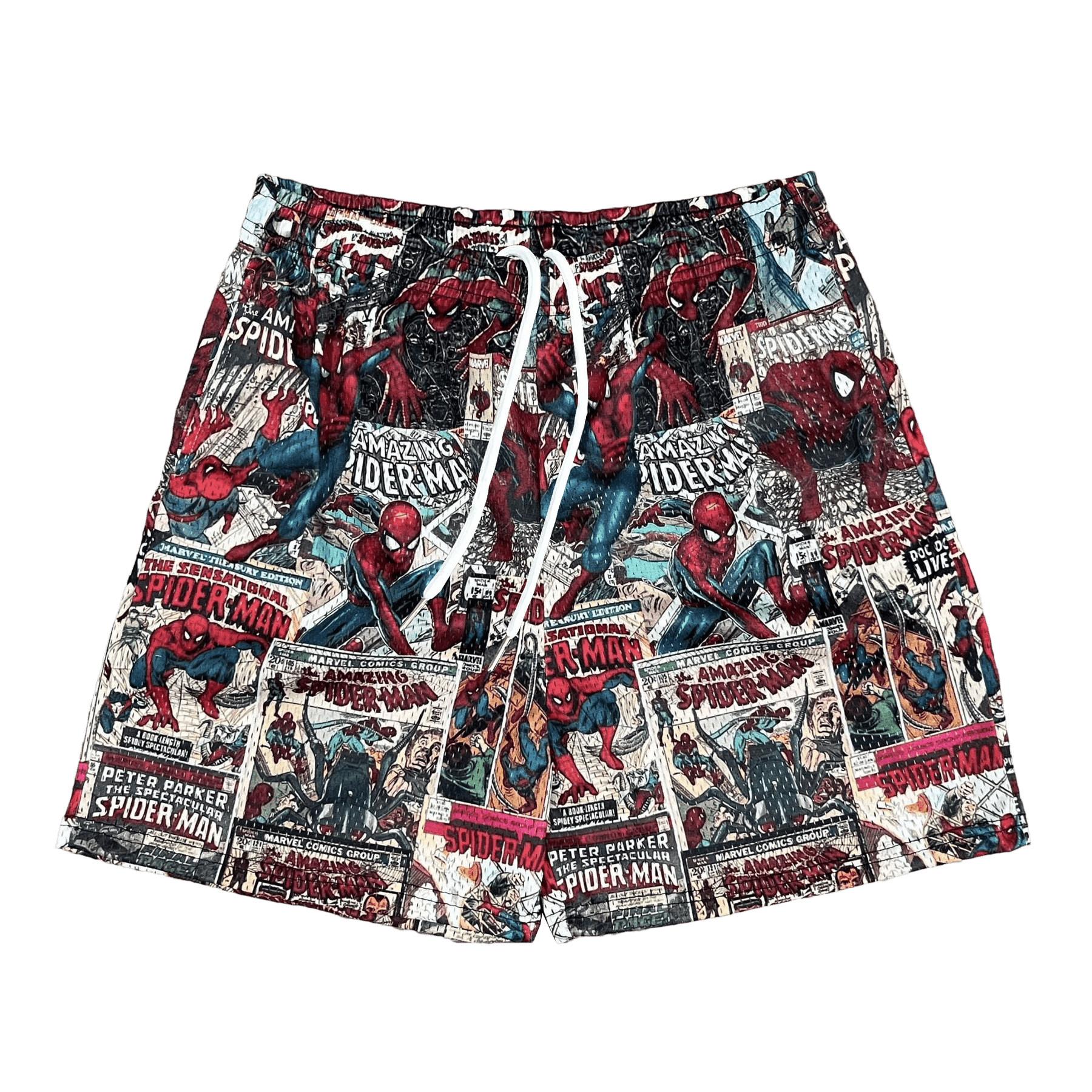 AMAZING SPIDERMAN MESH SHORTS-8673 - RDMCLOTHINGART