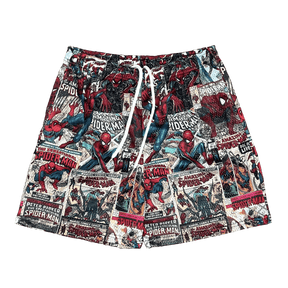 AMAZING SPIDERMAN MESH SHORTS-8673 - RDMCLOTHINGART