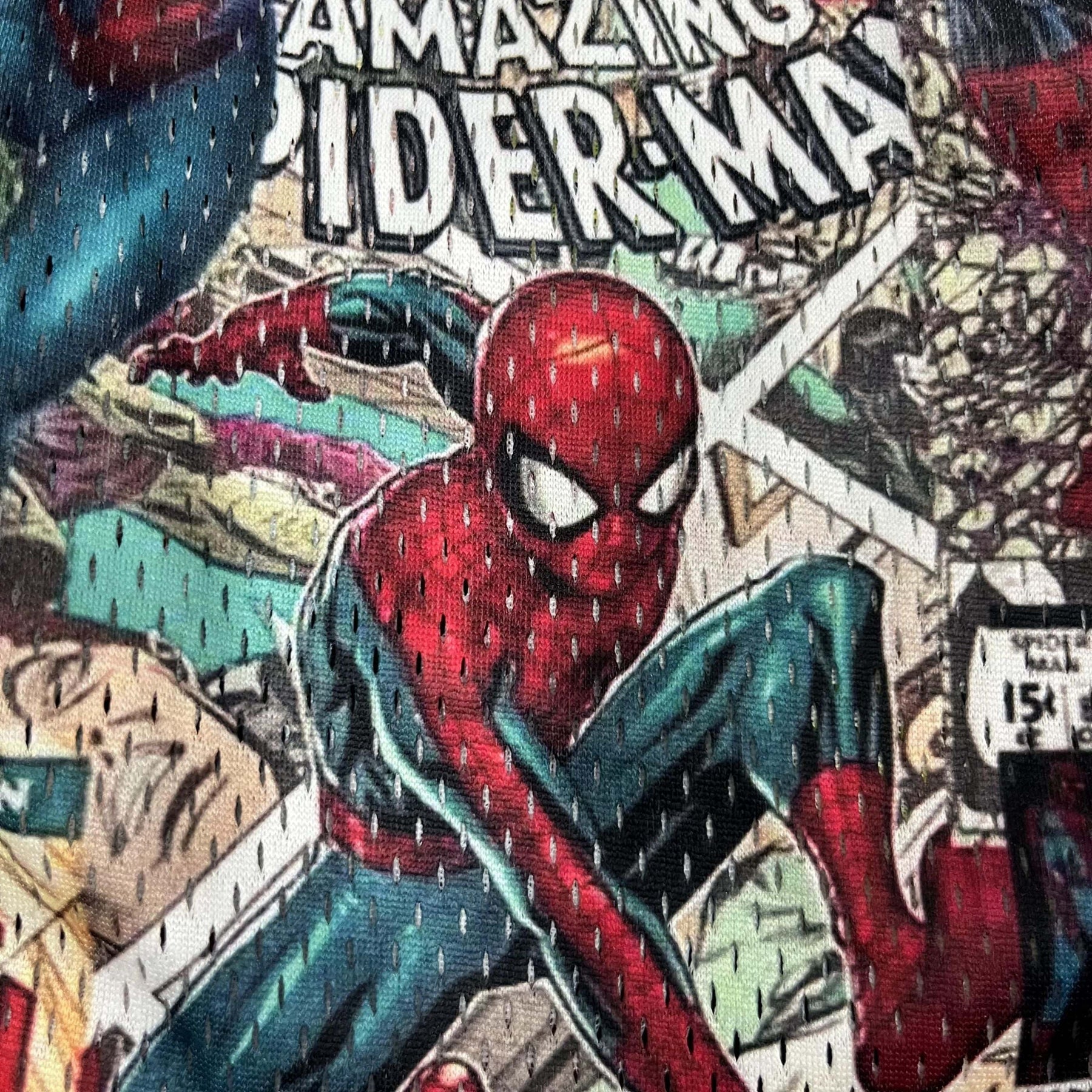 AMAZING SPIDERMAN MESH SHORTS-8673 - RDMCLOTHINGART