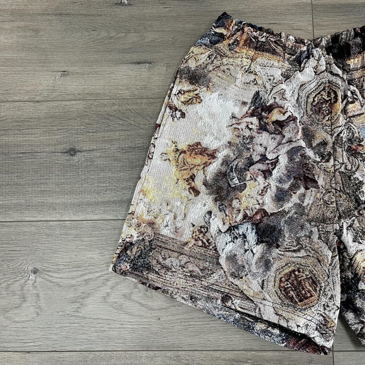 ANGELS TAPESTRY SHORTS - RDMCLOTHINGART