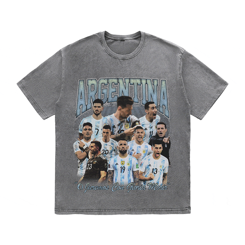 RDMCLOTHINGART tapestry hoodie ARGENTINA HEAVY WEIGHT COTTON TEE-8947