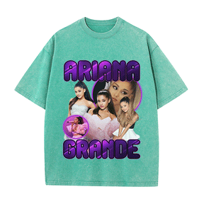 RDMCLOTHINGART tapestry hoodie ARIANA GRANDE HEAVY WEIGHT COTTON TEE-9116