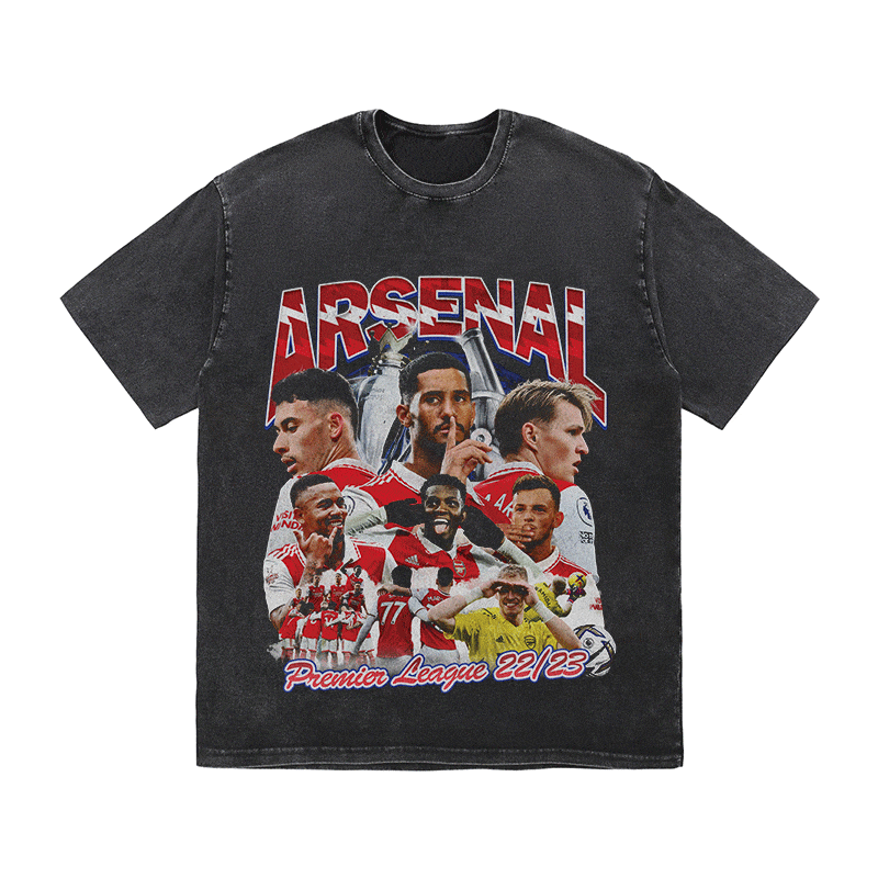 RDMCLOTHINGART tapestry hoodie ARSENAL HEAVY WEIGHT COTTON TEE-8949