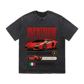 RDMCLOTHINGART tapestry hoodie AVENTADOR HEAVY WEIGHT COTTON TEE-8831