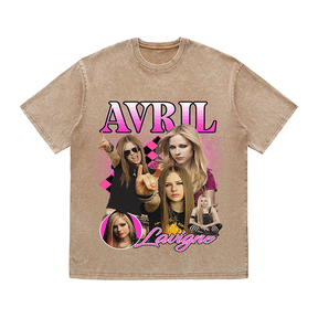 RDMCLOTHINGART tapestry hoodie AVRIL LAVIGNE HEAVY WEIGHT COTTON TEE-9117