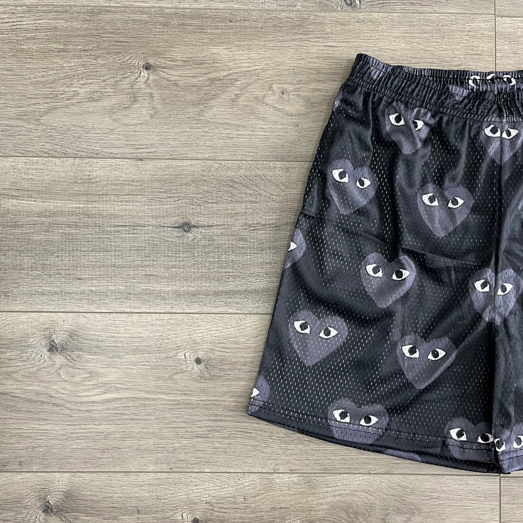 B&GREY CDG MESH SHORTS-8734 - RDMCLOTHINGART