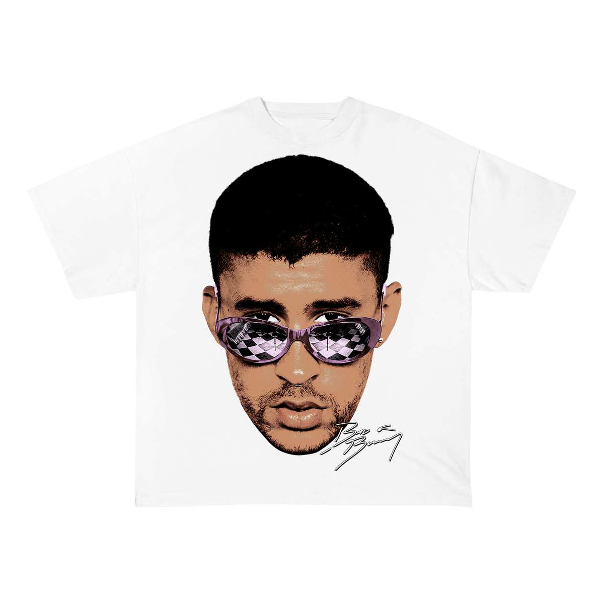 BADBUNNY HEAVY WEIGHT COTTON TEE-8016 - RDMCLOTHINGART