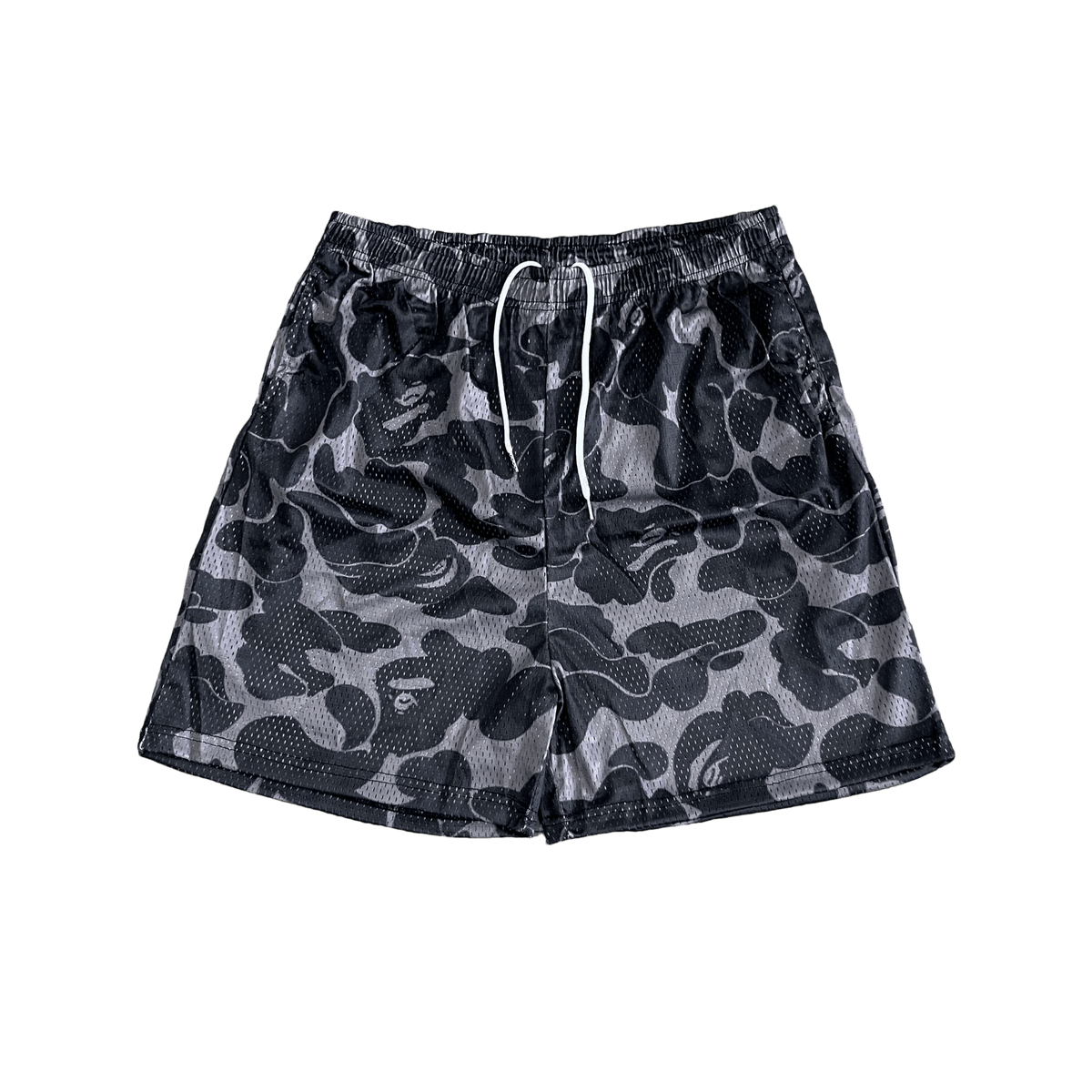 RDMCLOTHINGART tapestry hoodie BAPE BLACK MESH SHORTS-8603