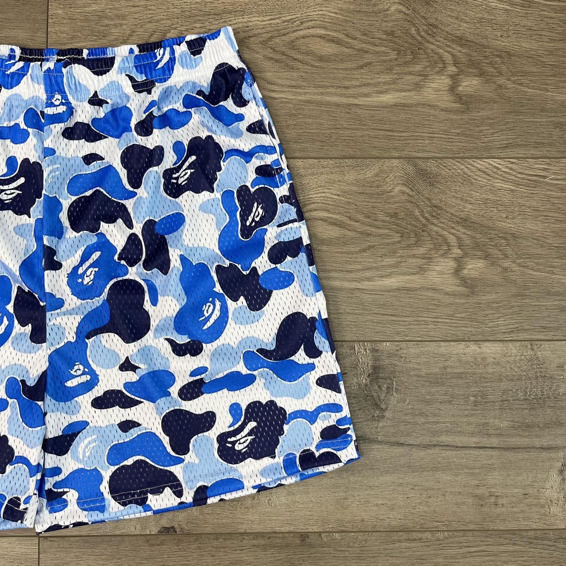 BAPE BLUE MESH SHORTS-8688 - RDMCLOTHINGART