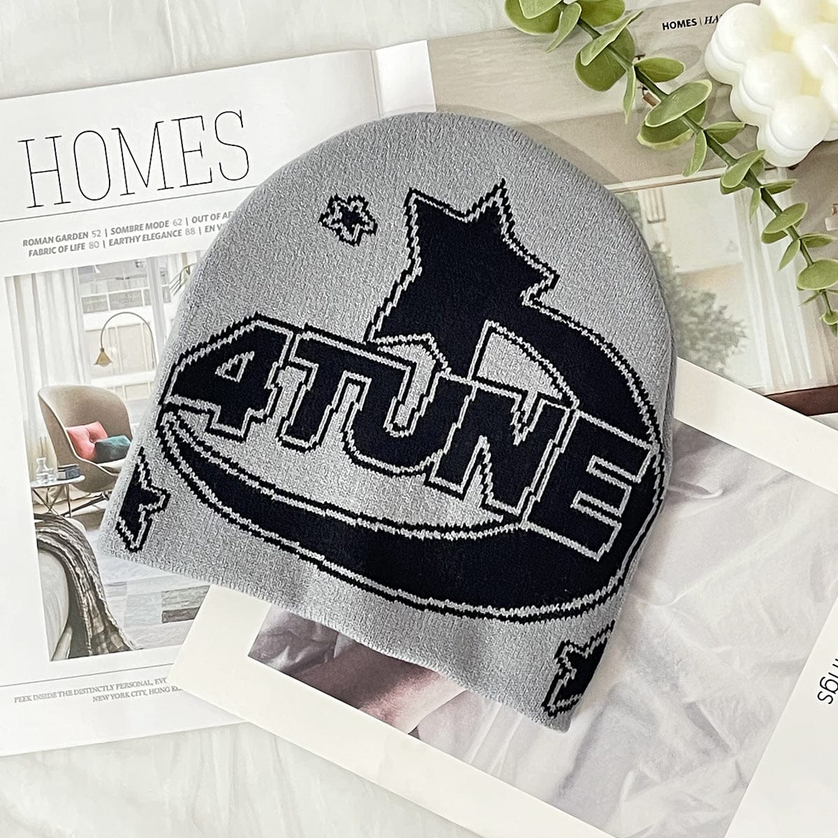 RDMCLOTHINGART tapestry hoodie BEANIE-2103