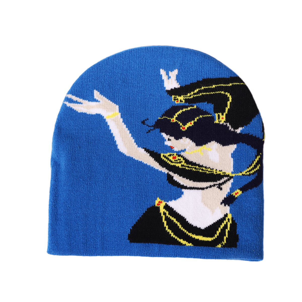 RDMCLOTHINGART Blue tapestry hoodie BEANIE-2152