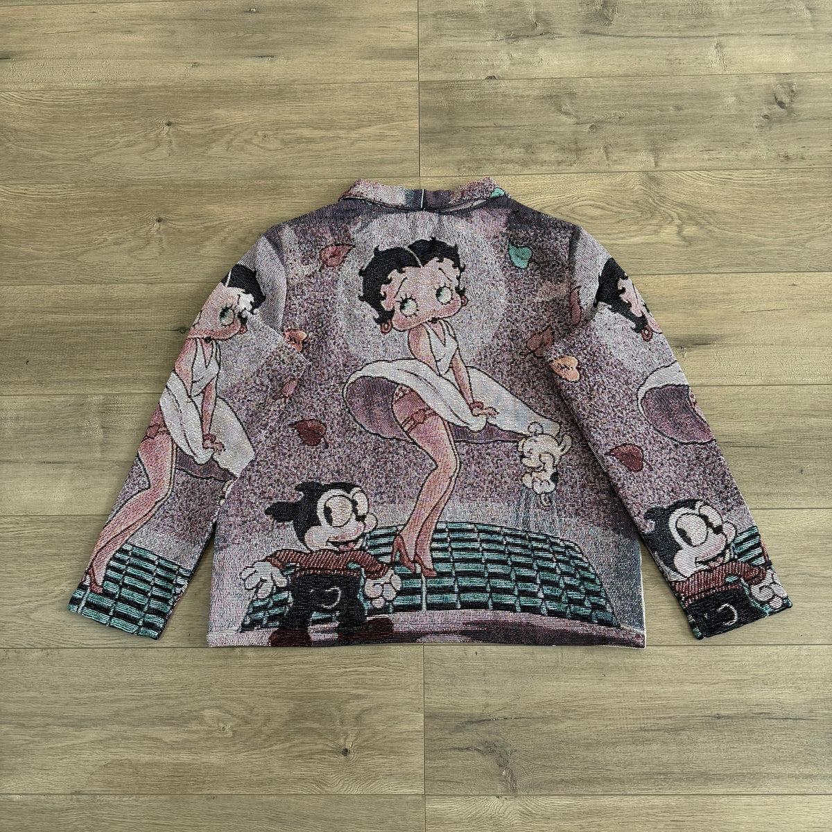 RDMCLOTHINGART tapestry hoodie BETTY BOOP CHERRIES TAPESTRY JACKET
