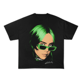 BILLIEEILISH HEAVY WEIGHT COTTON TEE-8039 - RDMCLOTHINGART