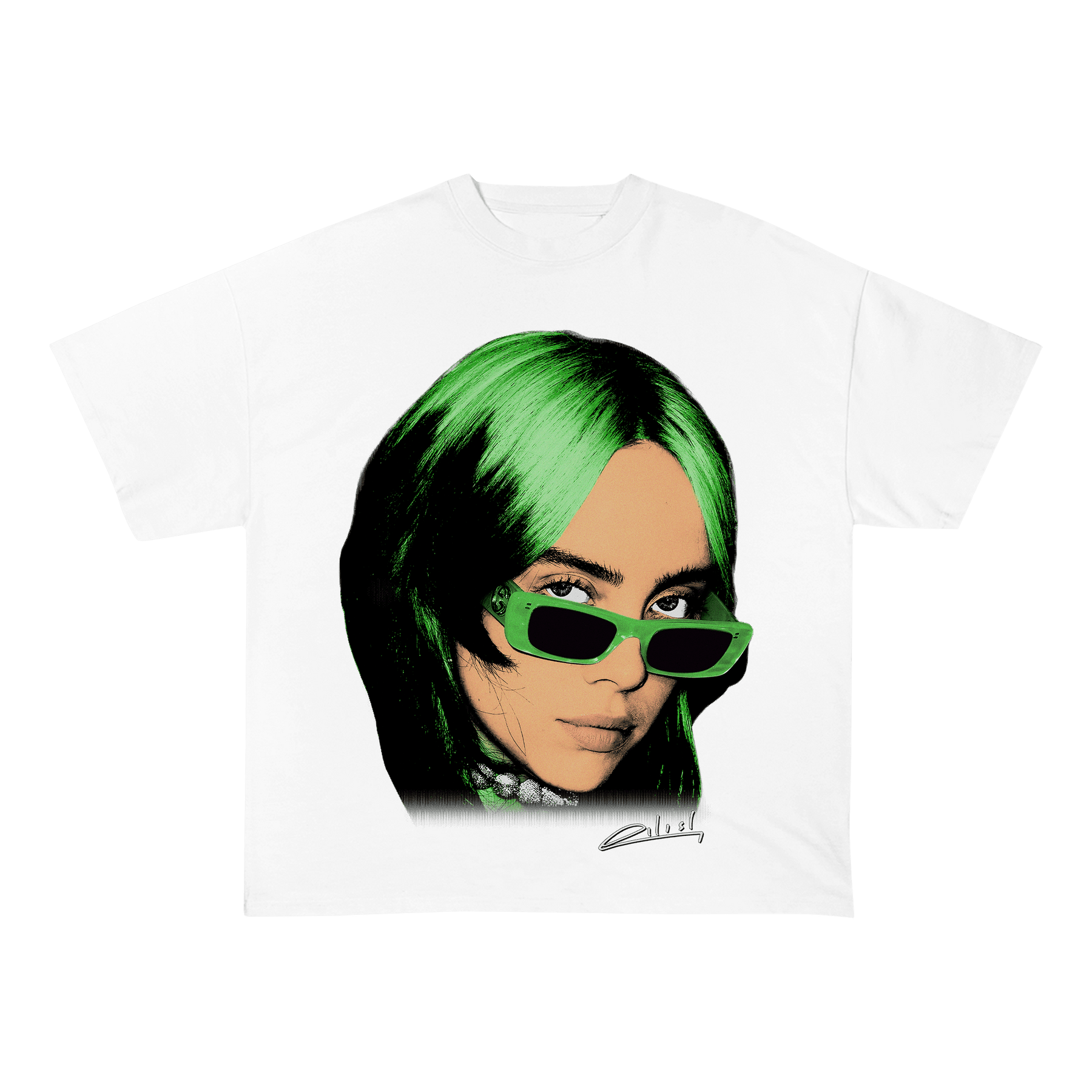 BILLIEEILISH HEAVY WEIGHT COTTON TEE-8039 - RDMCLOTHINGART