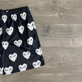 BLACK CDG MESH SHORTS-8732 - RDMCLOTHINGART