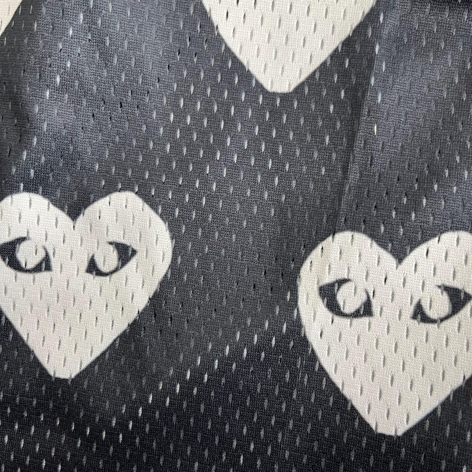 BLACK CDG MESH SHORTS-8732 - RDMCLOTHINGART