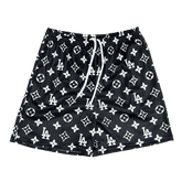 BLACK LA MESH SHORTS-8670 - RDMCLOTHINGART