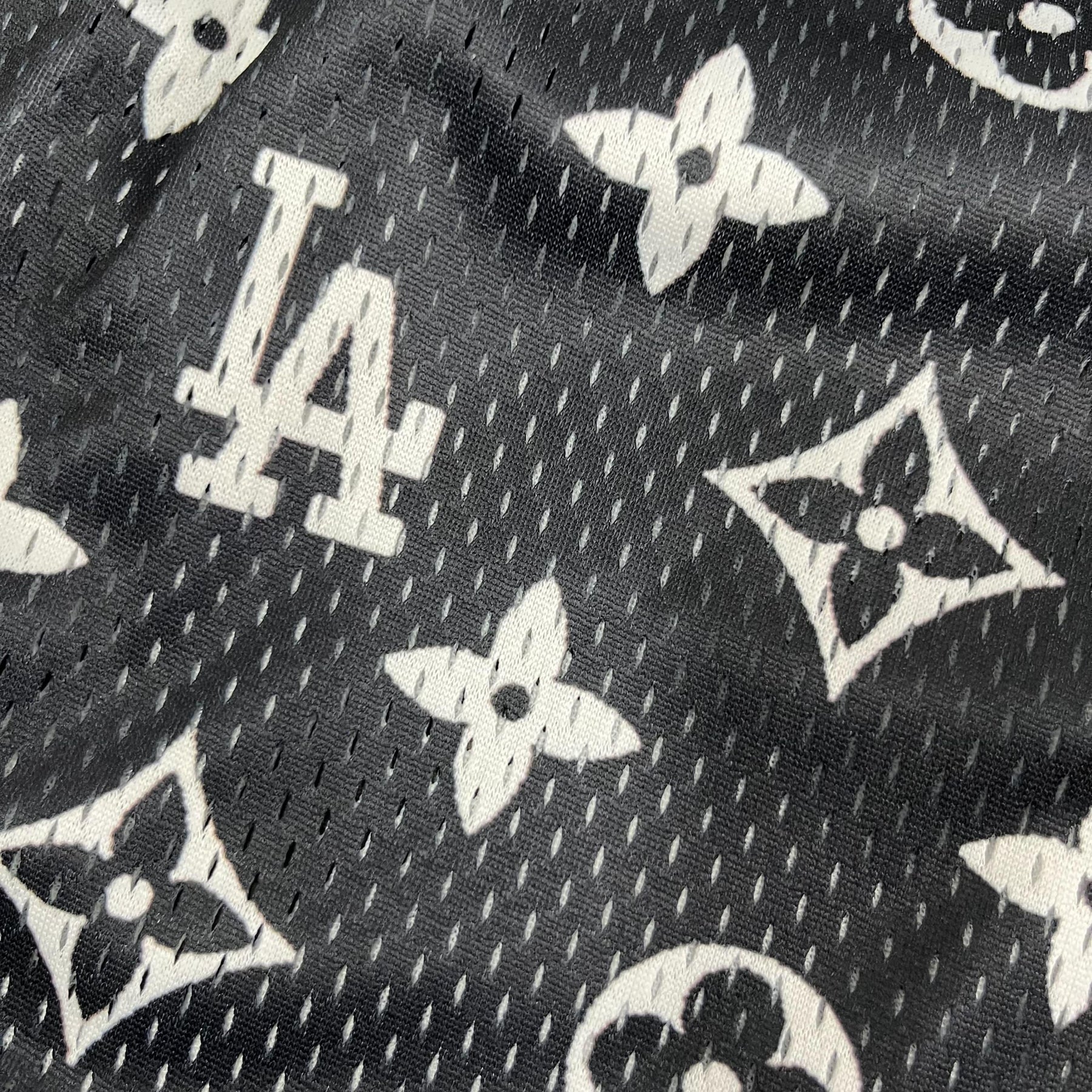 BLACK LA MESH SHORTS-8670 - RDMCLOTHINGART