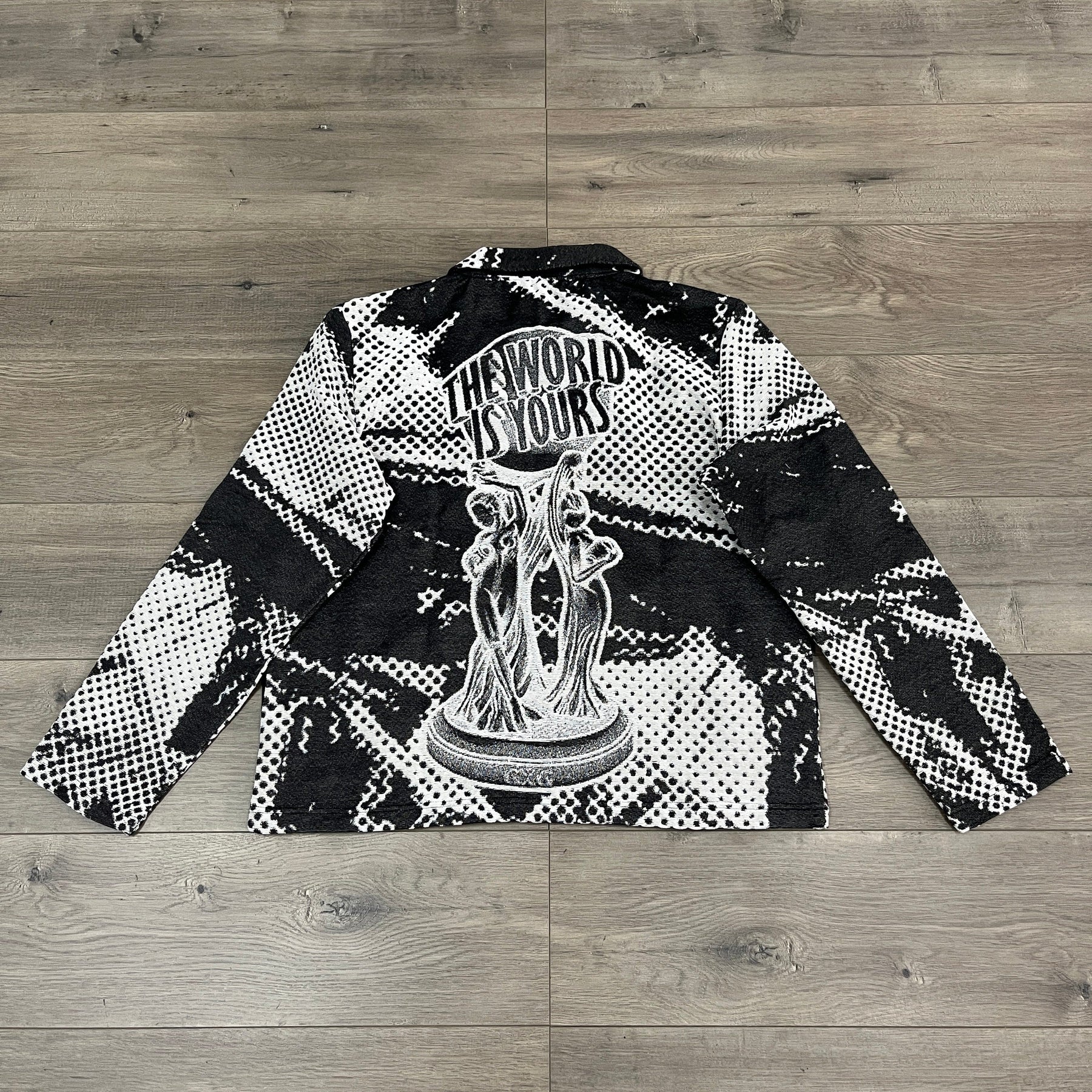 BLACK SCARFACE TAPESTRY JACKET - RDMCLOTHINGART