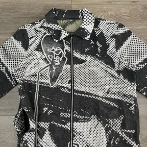 BLACK SCARFACE TAPESTRY JACKET - RDMCLOTHINGART