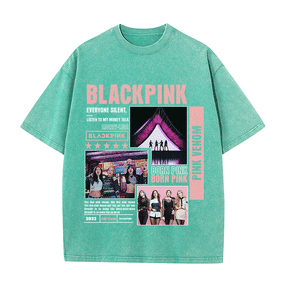 RDMCLOTHINGART tapestry hoodie BLACKPINCK HEAVY WEIGHT COTTON TEE-8992