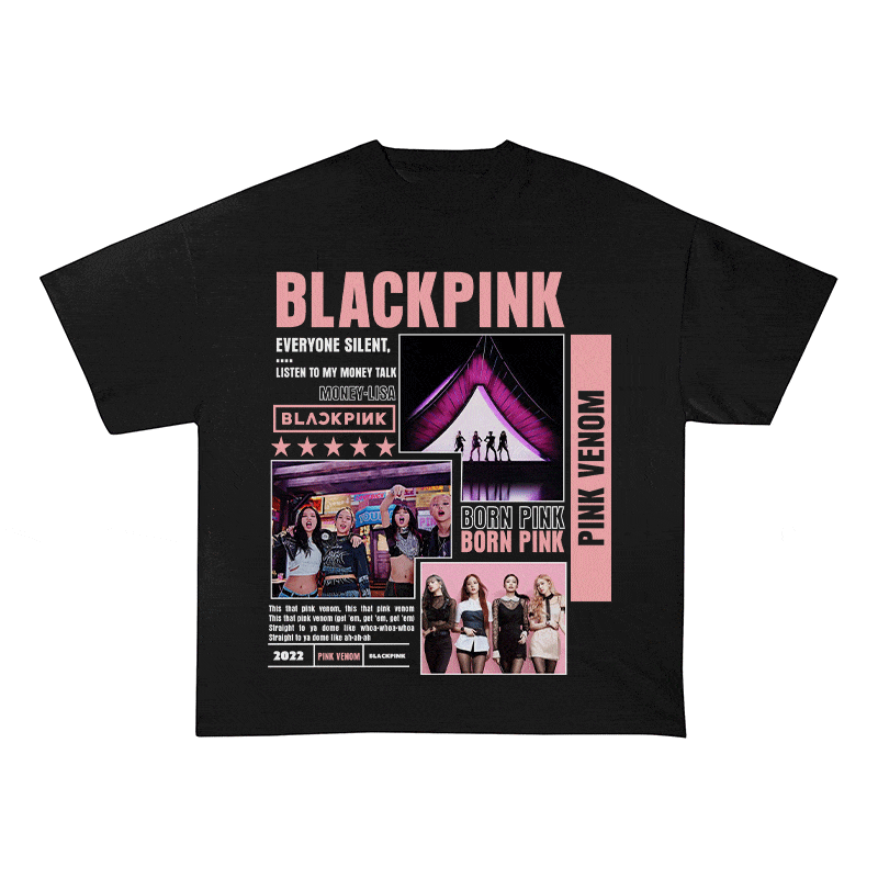 RDMCLOTHINGART tapestry hoodie BLACKPINCK HEAVY WEIGHT COTTON TEE-8992