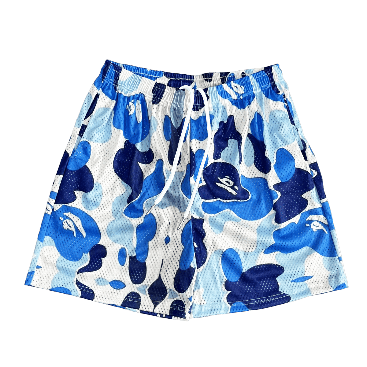 BLUE CAMO MESH SHORTS-8705 - RDMCLOTHINGART
