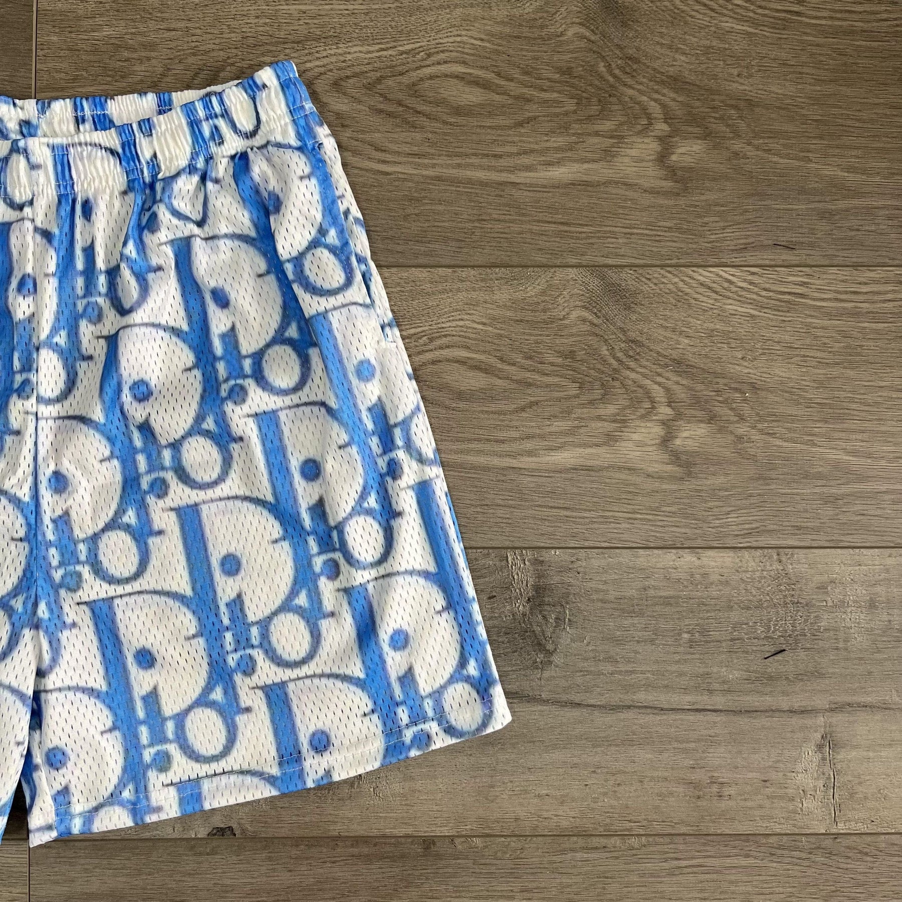 RDMCLOTHINGART tapestry hoodie BLUE DC MESH SHORTS-8701