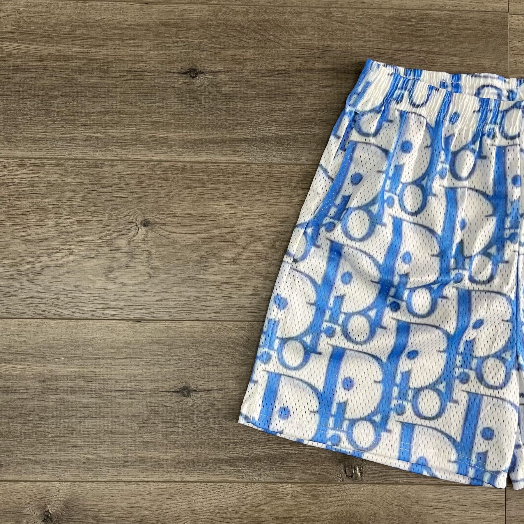 RDMCLOTHINGART tapestry hoodie BLUE DC MESH SHORTS-8701