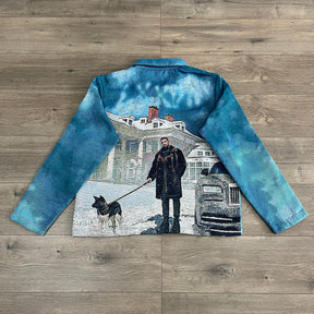 BLUE DRAKE TAPESTRY JACKET - RDMCLOTHINGART