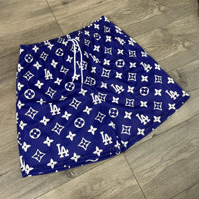 BLUE LA MESH SHORTS-8675 - RDMCLOTHINGART