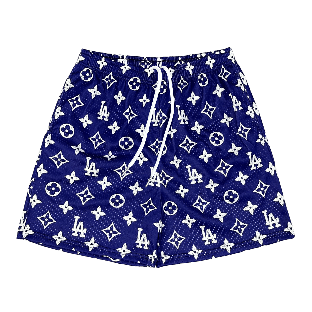 BLUE LA MESH SHORTS-8675 - RDMCLOTHINGART