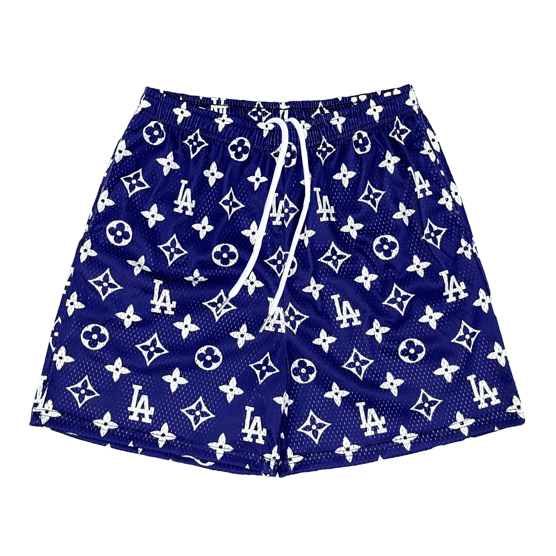 BLUE LA MESH SHORTS-8675 - RDMCLOTHINGART