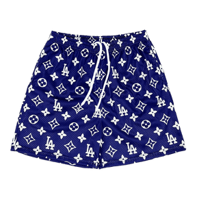 BLUE LA MESH SHORTS-8675 - RDMCLOTHINGART