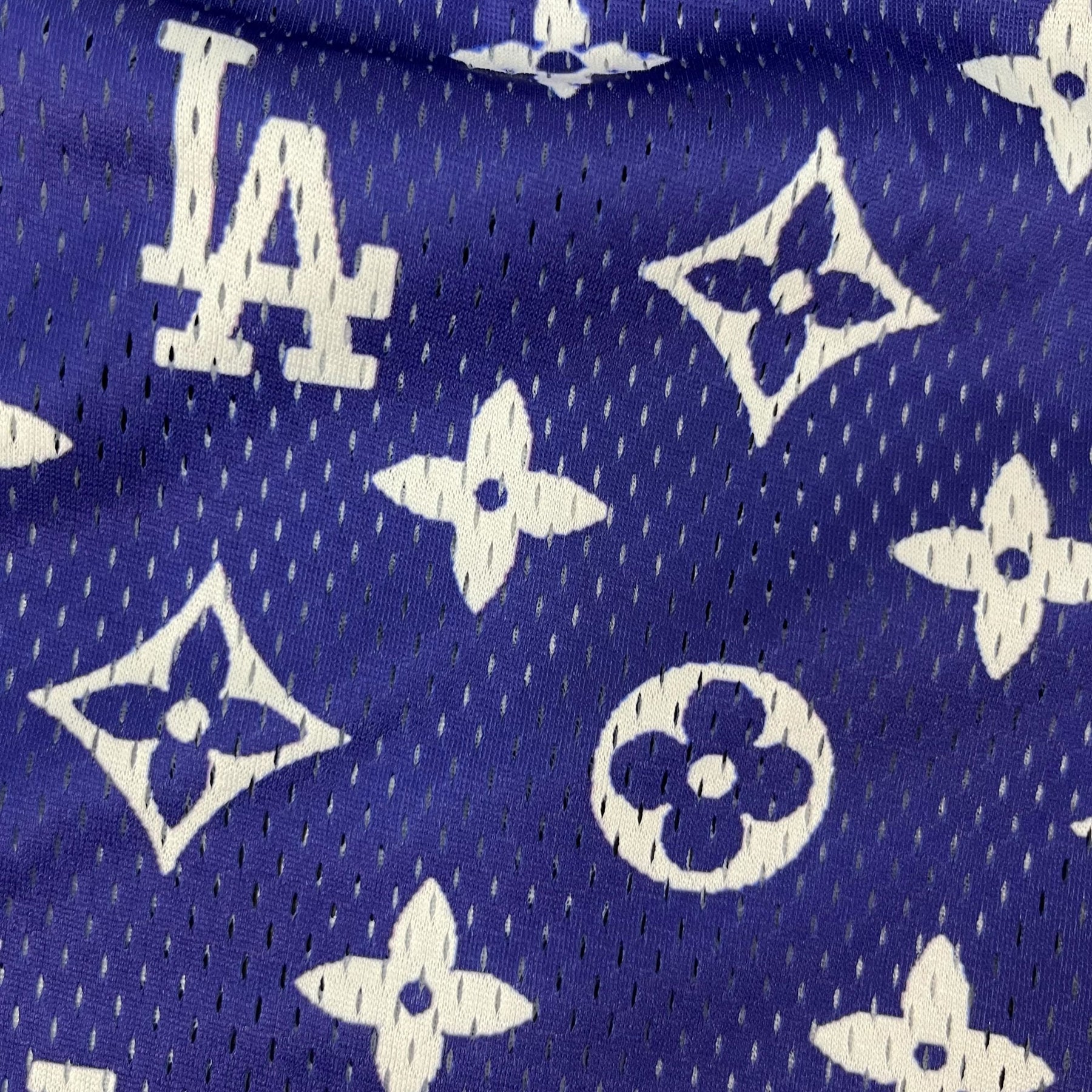 BLUE LA MESH SHORTS-8675 - RDMCLOTHINGART