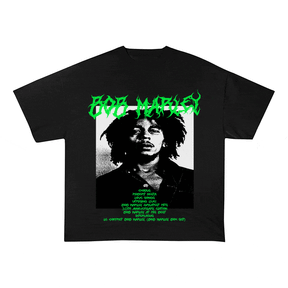 RDMCLOTHINGART tapestry hoodie BOB MARLEY HEAVY WEIGHT COTTON TEE-8924