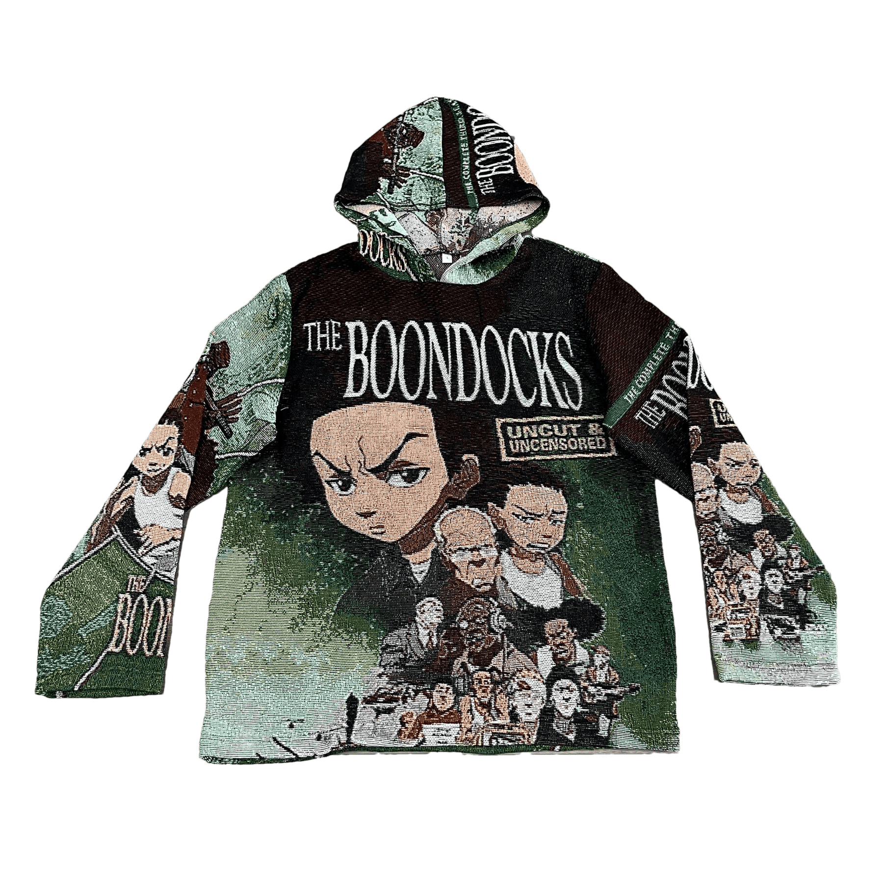 BOONDOCKS TAPESTRY HOODIE - RDMCLOTHINGART