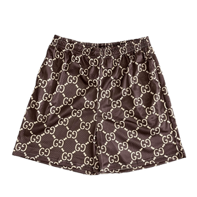 RDMCLOTHINGART tapestry hoodie BROWN GU MESH SHORTS-8719