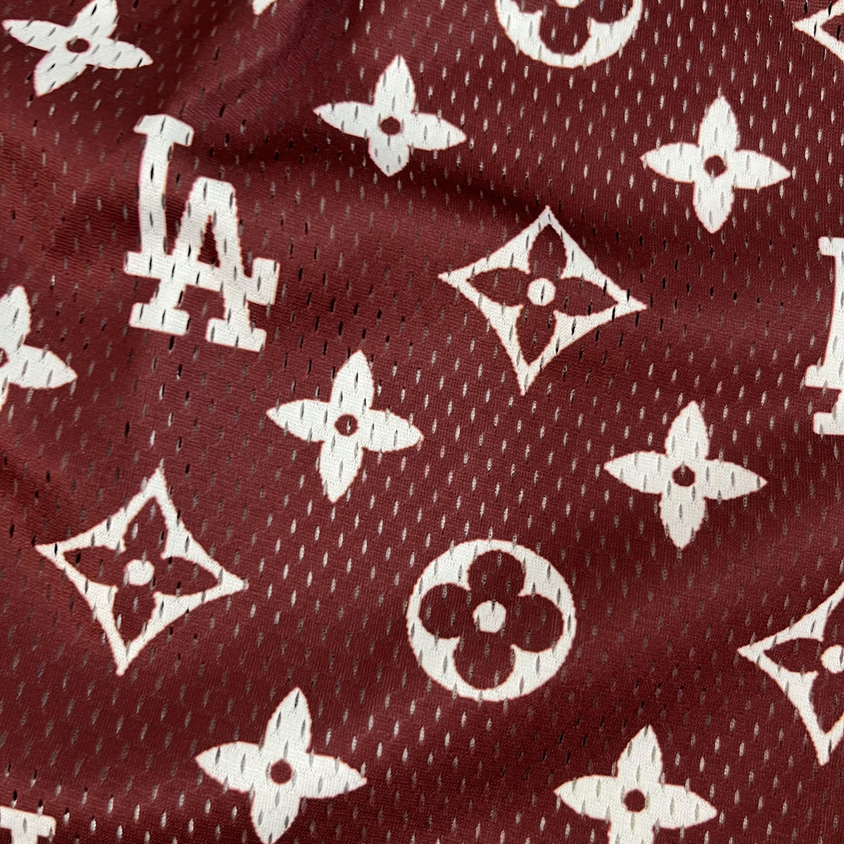 BROWN LA MESH SHORTS-8666 - RDMCLOTHINGART