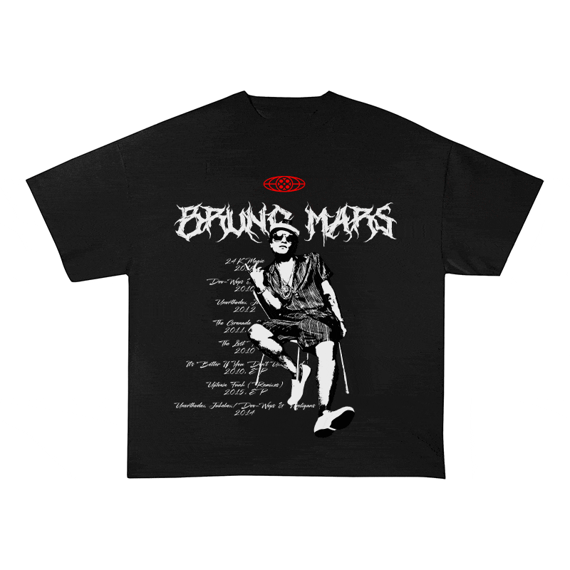 RDMCLOTHINGART tapestry hoodie BRUNO MARS HEAVY WEIGHT COTTON TEE-8874