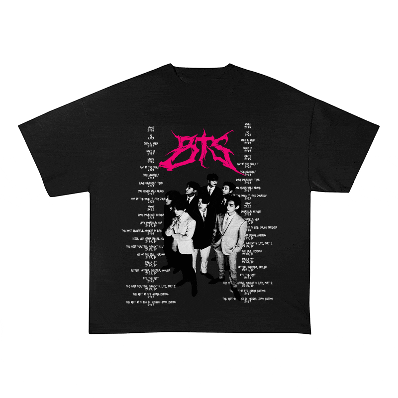 RDMCLOTHINGART tapestry hoodie BTS HEAVY WEIGHT COTTON TEE-8899