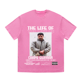 RDMCLOTHINGART tapestry hoodie CHAPO GUZMAN HEAVY WEIGHT COTTON TEE-8819