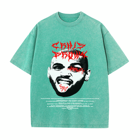 RDMCLOTHINGART tapestry hoodie CHRIS BROWN HEAVY WEIGHT COTTON TEE-8926