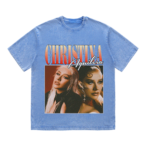 RDMCLOTHINGART tapestry hoodie CHRISTINA HEAVY WEIGHT COTTON TEE-8858