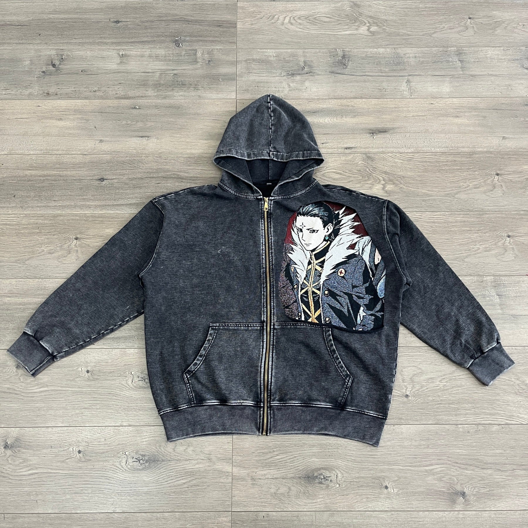 RDMCLOTHINGART tapestry hoodie CHROLLO TAPESTRY PATCH HOODIE-9237