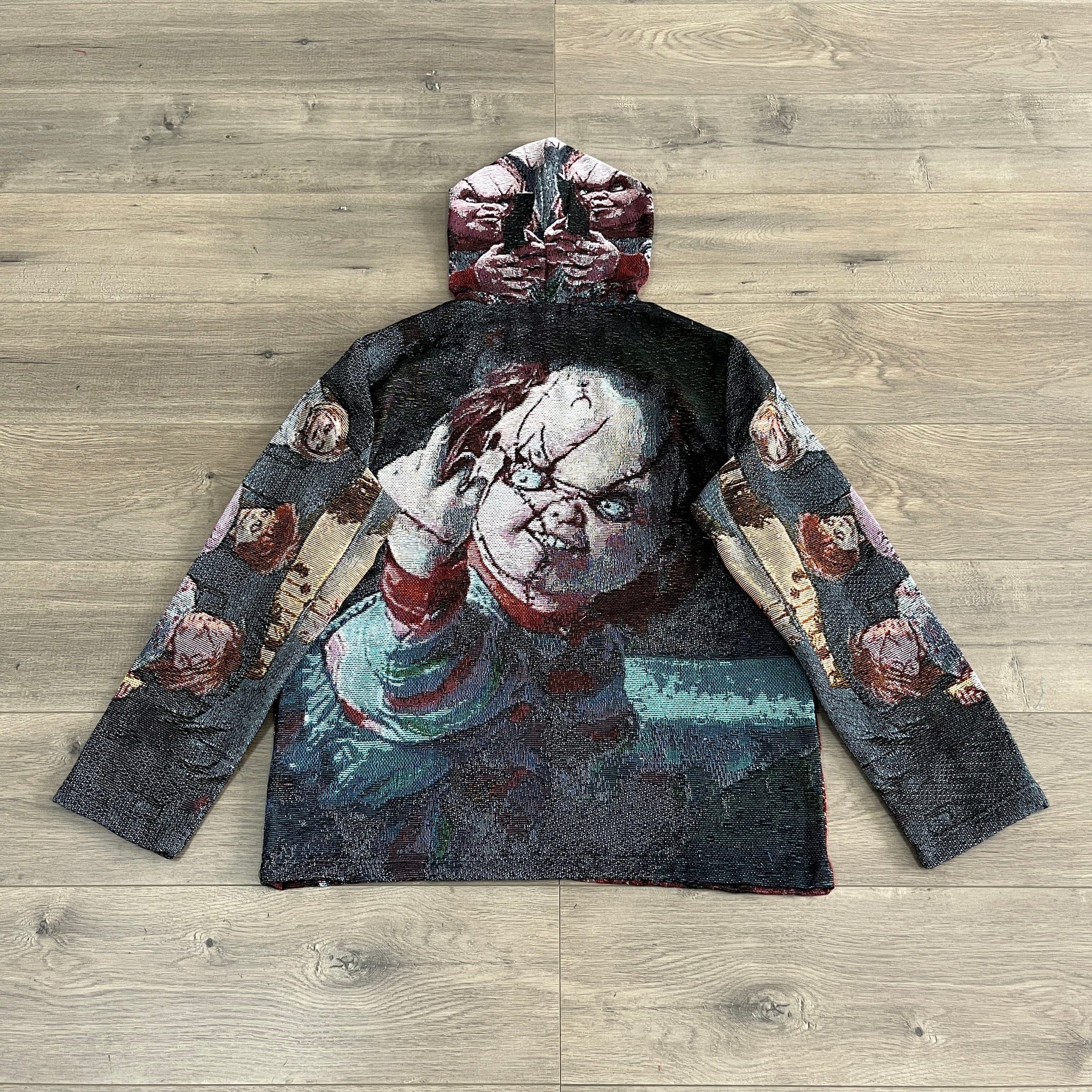 RDMCLOTHINGART tapestry hoodie CHUCKY TAPESTRY HOODIE