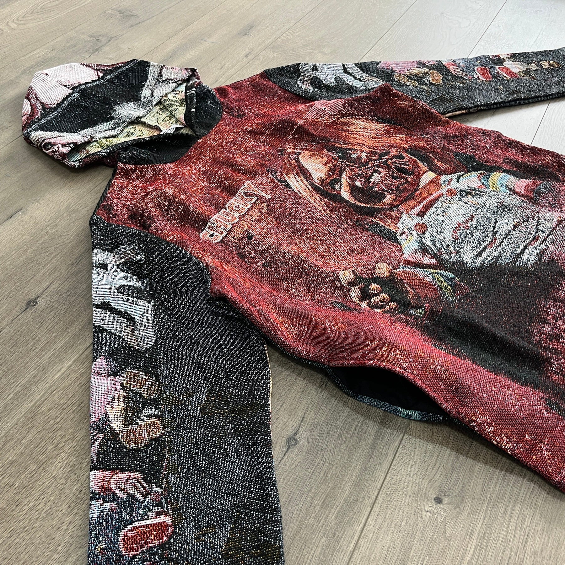 RDMCLOTHINGART tapestry hoodie CHUCKY TAPESTRY HOODIE